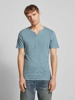 T-shirt z dekoltem w serek jack & jones