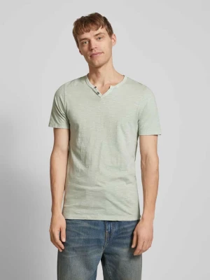 T-shirt z dekoltem w serek jack & jones