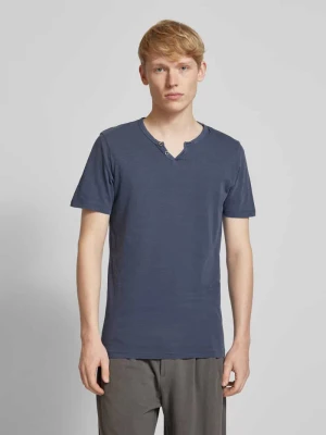 T-shirt z dekoltem w serek jack & jones