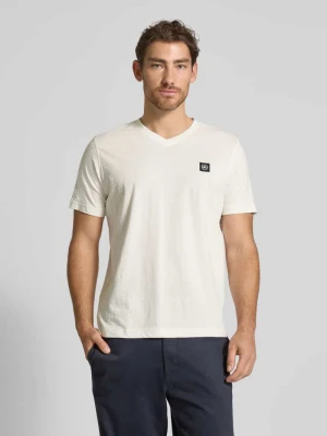 T-shirt z dekoltem w serek Lerros
