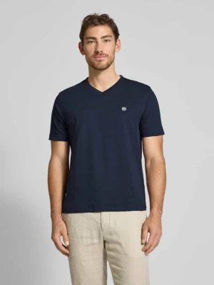 T-shirt z dekoltem w serek Lerros