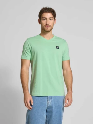 T-shirt z dekoltem w serek Lerros