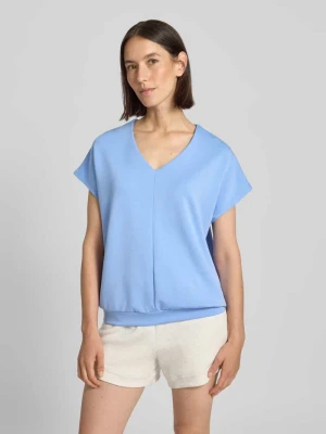 T-shirt z dekoltem w serek model ‘BANU’ Soyaconcept
