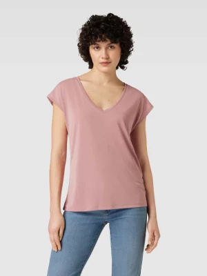 T-shirt z dekoltem w serek model ‘FILLI’ Vero Moda