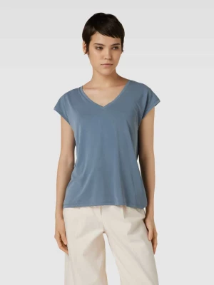 T-shirt z dekoltem w serek model ‘FILLI’ Vero Moda