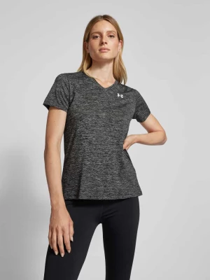 T-shirt z dekoltem w serek model ‘Tech’ Under Armour