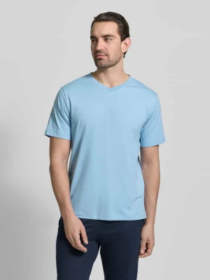 T-shirt z dekoltem w serek Schiesser