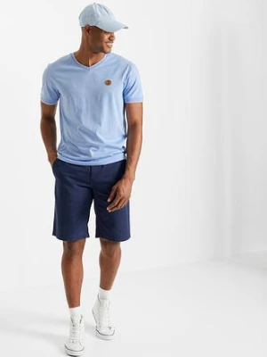 T-shirt z dekoltem w serek, w optyce dwuwarstwowego bonprix