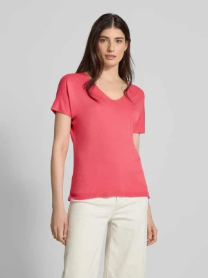 T-shirt z dekoltem w serek ZABAIONE