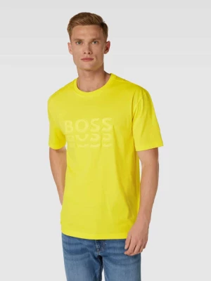 T-shirt z detalami z logo BOSS Green