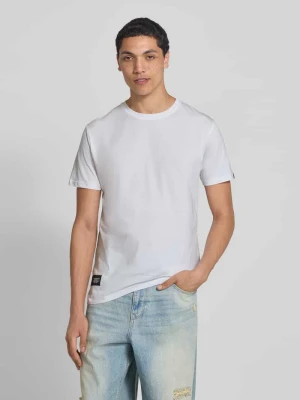 T-shirt z detalami z logo i okrągłym dekoltem alpha industries