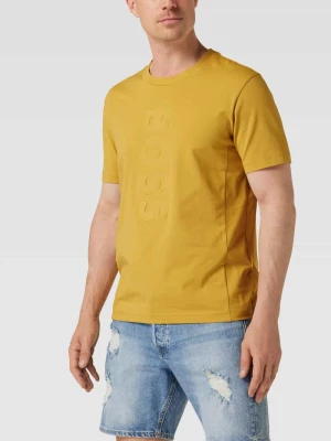 T-shirt z detalami z logo model ‘Tee’ BOSS Green