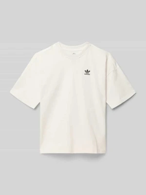 T-shirt z detalem z logo adidas Originals