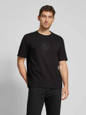T-shirt z detalem z logo Armani Exchange