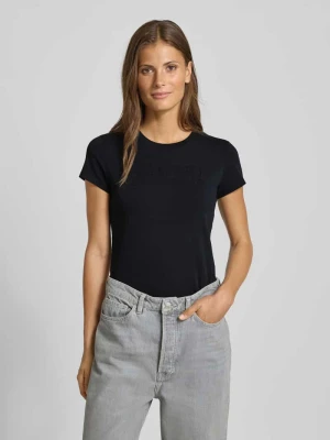 T-shirt z detalem z logo Armani Exchange