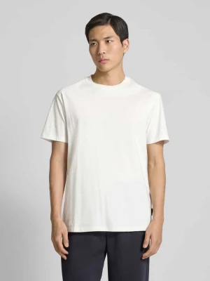 T-shirt z detalem z logo Armani Exchange Biały