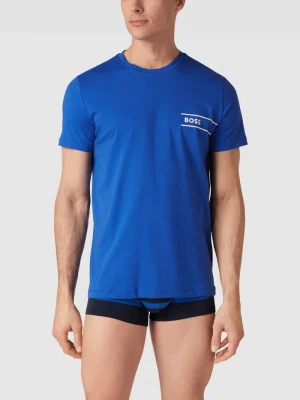 T-shirt z detalem z logo Boss