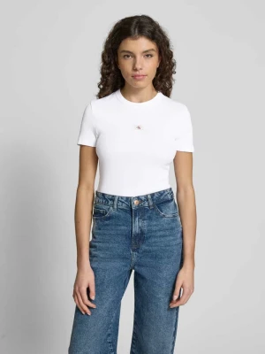 T-shirt z detalem z logo Calvin Klein Jeans