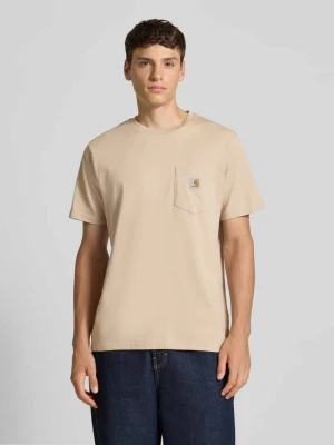 T-shirt z detalem z logo Carhartt Work In Progress