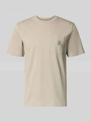 T-shirt z detalem z logo Carhartt Work In Progress