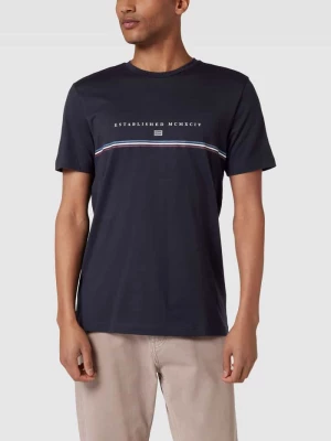 T-shirt z detalem z logo Christian Berg Men