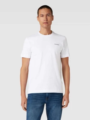 T-shirt z detalem z logo CK Calvin Klein