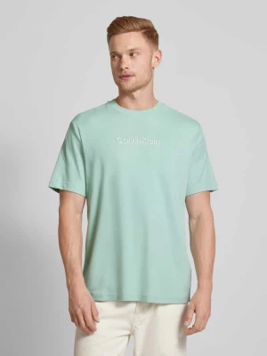 T-shirt z detalem z logo CK Calvin Klein