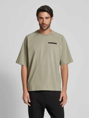 T-shirt z detalem z logo EA7 Emporio Armani