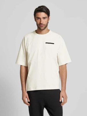 T-shirt z detalem z logo EA7 Emporio Armani