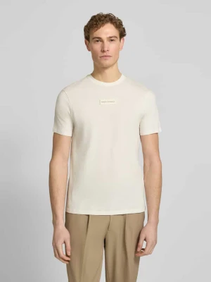 T-shirt z detalem z logo i okrągłym dekoltem Armani Exchange