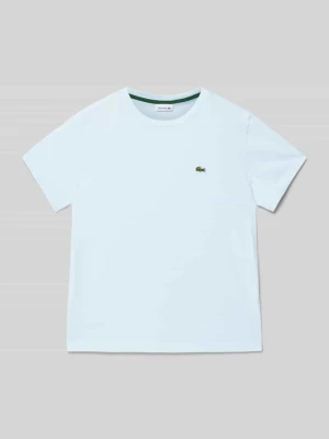 T-shirt z detalem z logo Lacoste