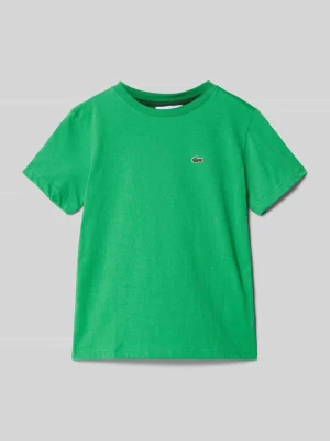 T-shirt z detalem z logo Lacoste