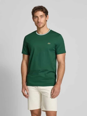 T-shirt z detalem z logo Lacoste