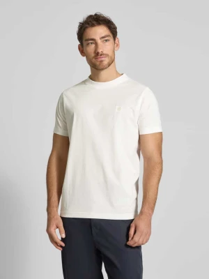 T-shirt z detalem z logo Lerros