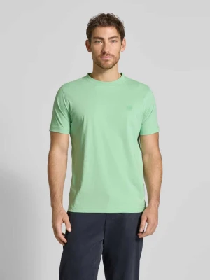 T-shirt z detalem z logo Lerros