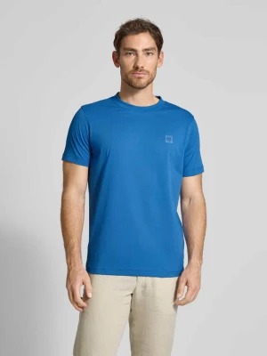 T-shirt z detalem z logo Lerros