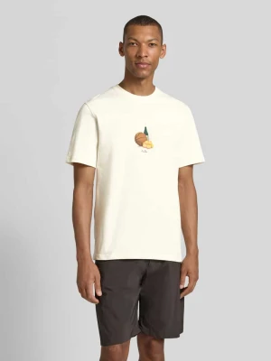 t-shirt z detalem z logo Les Deux