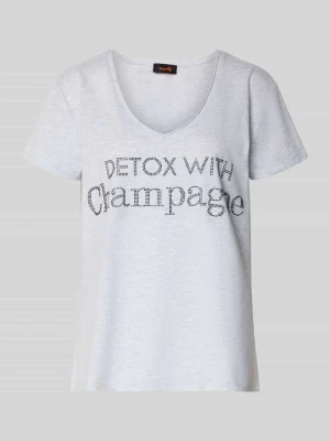 T-shirt z detalem z logo miss goodlife