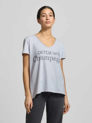 T-shirt z detalem z logo miss goodlife