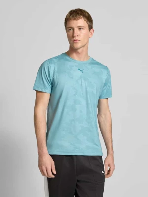 T-shirt z detalem z logo Model 'CLOUDSPUN' Puma Morski