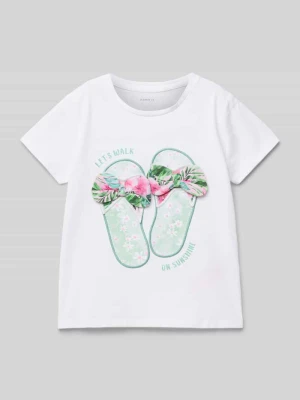 T-shirt z detalem z logo model ‘FIWI’ name it