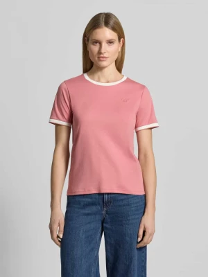 T-shirt z detalem z logo model 'Molina' MOS MOSH