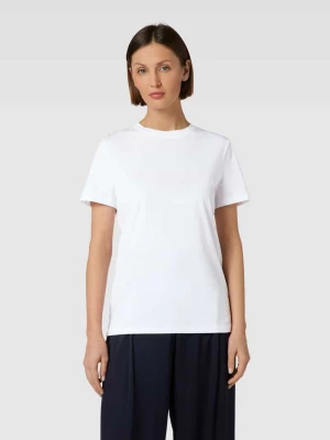 T-shirt z detalem z logo model ‘MYESSENTIAL’ Selected Femme