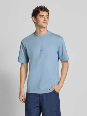 T-shirt o kroju regular fit z czystej bawełny model ‘NIEROS’ Hugo Blue