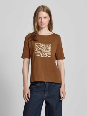 T-shirt z detalem z logo MORE & MORE