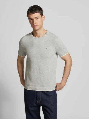T-shirt z detalem z logo Tommy Hilfiger