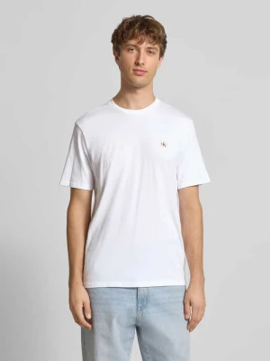 T-shirt z detalem z logo w zestawie 2 szt. Calvin Klein Jeans