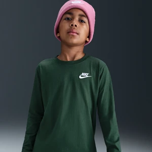T-shirt z długim rękawem dla dużych dzieci Nike - Zieleń