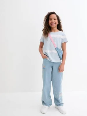 T-shirt z dłuższym tyłem z czystej bawełny organicznej bonprix