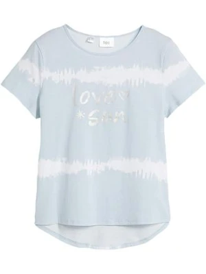 T-shirt z dłuższym tyłem z czystej bawełny organicznej bonprix